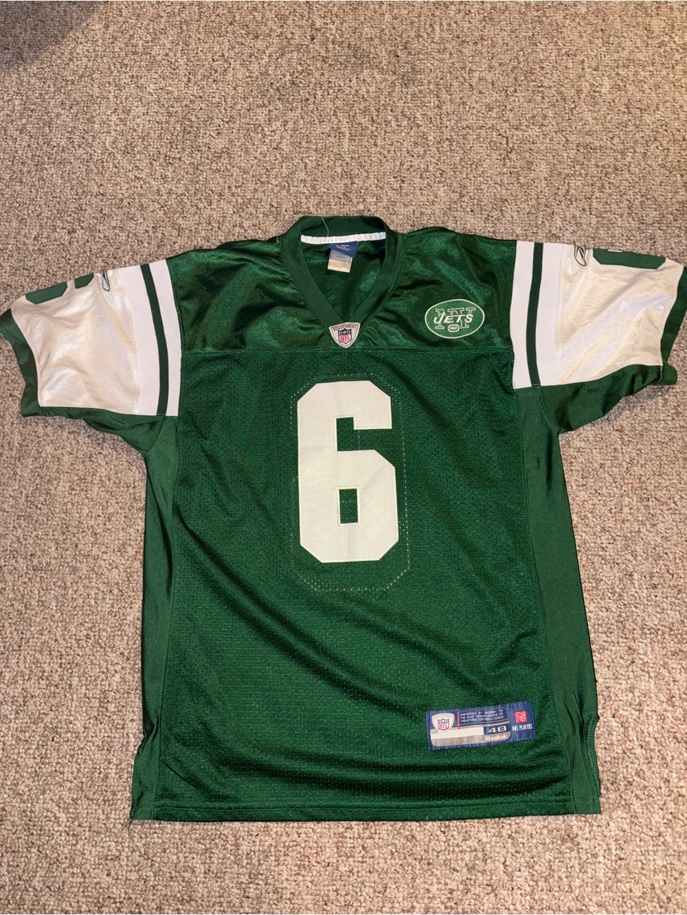 New York Jets Mark Sanchez 6 NFL Jersey Reebok XL